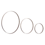 Bronze Iron Wall Rings Modern Minimalist Wall Decor – Set of 3 by Melrose