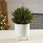 Artificial Christmas Arborvitae Half Orb