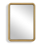 Atkinson Modern Brass Wall Mirror – 41"H Rectangular Antique Brass Framed Mirror by Uttermost