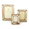 Two's Company 7825 Verona Set of 3 Gold Leaf Mirror Photo Frame