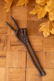 Gothic skeleton arm tabletop decoration