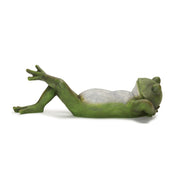 Garden Figurine Set Lounging Polyresin Frog Decorations – 3 Pack by Melrose