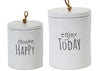 stoneware canister