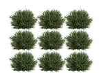 Spring Grass Half Orb Set of 12, 7" Plastic Faux Greenery Decor Accents by Melrose