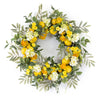 Melrose Lemon Floral Wreath 28"D