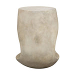 Textured round outdoor table