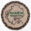 Acadia National Park Map Round Large Coaster 7x7 Inches