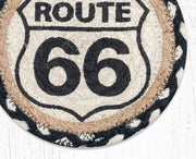 Braided Jute Drink Mat – Route 66 Design for Americana Home Decor