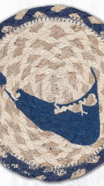 Nautical Nantucket themed round drink coaster large size