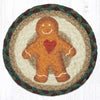 LC-508 Gingerbread Man round large coaster 7x7 inches