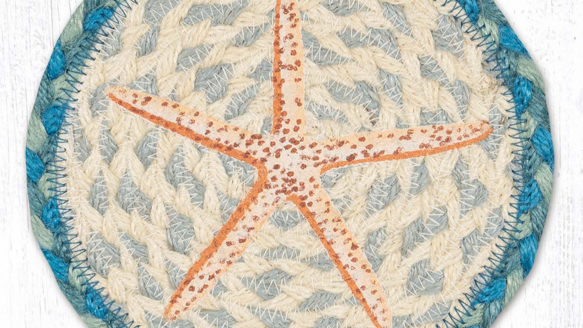 Earth Rugs Round Pencil Starfish Coaster – 7