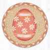 Rustic Farmhouse Pink Egg Coaster – Earth Rugs Design