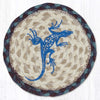 Southwestern gecko round large coaster rustic farmhouse 7 inch