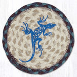 Earth Rugs Lodge-Style Southwestern Gecko Round Coaster – 7" Rustic Table Protector