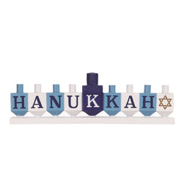 Hanukkah Table Menorah – Resin Candle Holder