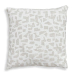 Uttermost Scatter Outdoor Pillow-Cream Sunbrella with Multi-Tonal Putty Abstract Shapes