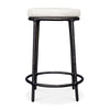 Uttermost Heavy Textured Java Finish Oyster White Thayer Outdoor Counter Stool
