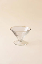 hammered glass martini glass