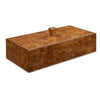 Burl wood storage box