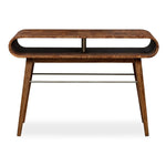 Uttermost Ledger Console Table-Organic Curves & Brass Hardware with Hidden Storage