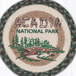 Country Kitchen Accent – Acadia Bridge Print on Natural Jute Trivet
