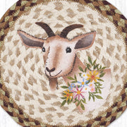 Earth Rugs Animal Trivet – Farm Goat Design for Rustic Decor