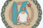 Surf’s Up Gnome Braided Trivet – Coastal Hot Pad Decor