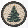 Christmas Printed Round Jute Trivet by Sandy Clough