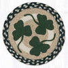 Irish Printed Round Jute Trivet Table Protector