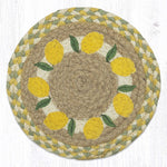 Earth Rugs Suzanne Pienta Eco-Friendly Lemon Jute Trivet for Kitchen Decor
