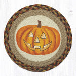 Earth Rugs Halloween Table Trivet – Trick or Treat Hand-Stenciled Jute Mat