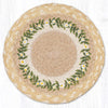 Flower Circle Round Jute Trivet – 10" Table Protector
