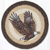Eagle Printed Round Jute Trivet 10 inch Rustic Farmhouse Hot Pad