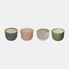 Sagebrook Home 80066 Swirls Citronella Candle, 7" Multi 27oz Set of 4