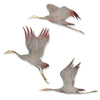 SPI Home Elegant Bird Themed Crane Wall Plaque Set of 3 
