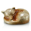 Brass Snuggling Fox Decor – 2.5 H – 