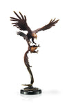 SPI Home Decorative Handcrafted Double Flying Eagles Statue