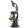 SPI Home Handcrafted Ocean Explorers Mermaid and Turtle Sculpture