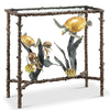 Glass Top Turtle and Sealife Console Table