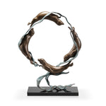 SPI Home Brass Sea Otter Spectacle Sculpture – Marine Life Decor with Elegant Detailing, 19" Tall