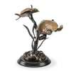 Coastal Turtle Duo Sculpture for Patio or Porch Display