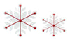 Melrose Iron Metal Snowflake Wall Hanging (Set of 2)