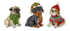 Melrose Winter Dog Figurine with Hat and Scarf Accent (Set of 12)