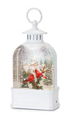 Snow Globe Lantern – Holiday Tabletop Plastic 10.5H – By Melrose