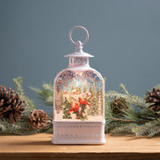 Santa Snow Globe Lantern – Plastic 10.5H – 6-Hour Timer Function – By Melrose
