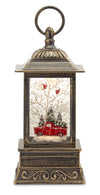 Snow Globe Lantern – Indoor Holiday Tabletop 10.25H – By Melrose