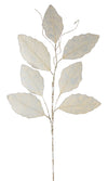 Melrose Champagne Magnolia Leaf Spray with Twig Accent (Set of 12)