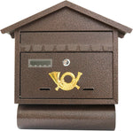 Fine Art Lighting SB15 Steel Wall Mounted Locking Mailbox, Bronze