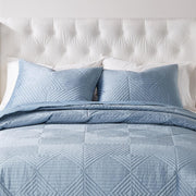 Riviera Velvet Pillow Sham by Greenland – 20x26 Standard Size in Quilted Dutch Velvet