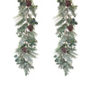 Melrose Frosted Pine and Eucalyptus Holiday Garland (Set of 2)